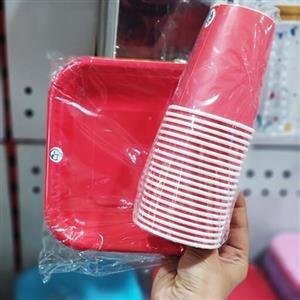 بشقاب ولیوان کاغذی (20عددی)