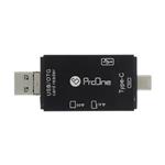 کارت خوان چندکاره پرووان مدل PCO03 با رابط USB-C،Micro-SD،USB،Micro-USB،OTG 