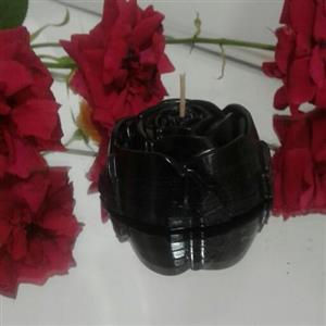 شمع نارسیس- شمع گل مشکی- شمع دست ساز -  شمع