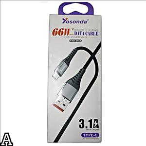 کابل شارژ فست تایپ سی مدل Yosonda YXD J11