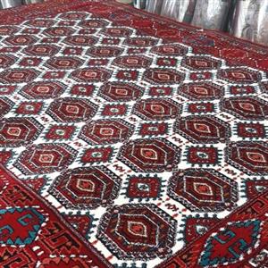 فرش ماشینی طرح ترکمن 4و6و9و12 متری کاشان