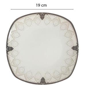 پیش دستی میوه خوری چینی پارس مدل 603 مربع کد 19