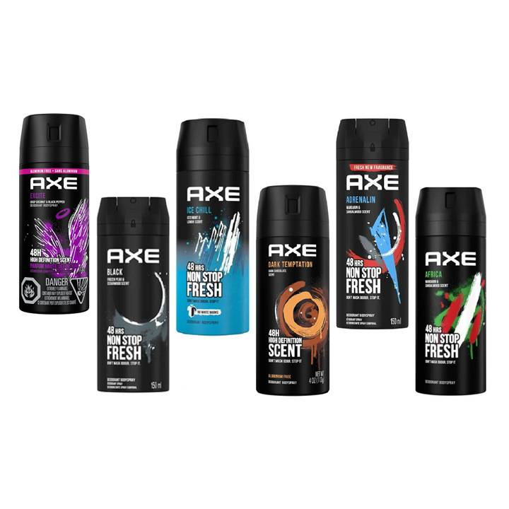 اسپری دئودورانت 48 ساعته مردانه اکس مدل black حجم 150 میلی لیتر