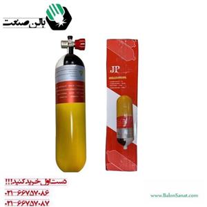کپسول فولادی 6 لیتری دارای شیر درجه دار فشار کاری 300 بار مختص شارژ انواع pcp