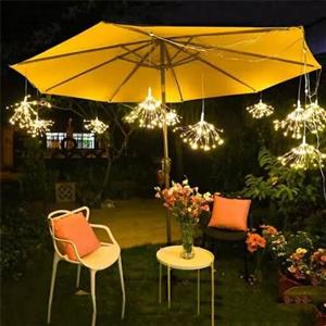 ریسه طرح آتش بازی مفتولی قاصدکی ضد آب مدل فشفشه ای  باطری خور  دارای کنترل از راه دور