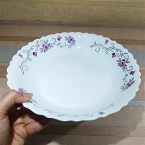 دیس گود آرکوپال دیس دایره دیس گرد طرح لیندا گل بنفش کد 642 ارسال بصورت پس کرایه