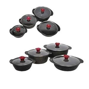 سرویس قابلمه Sps  شامل 3 عدد قابلمه و یک عدد تابه