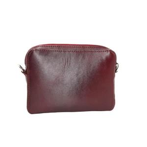 کیف کراس بادی زنانه زرشکی مشکی و قهوه ای