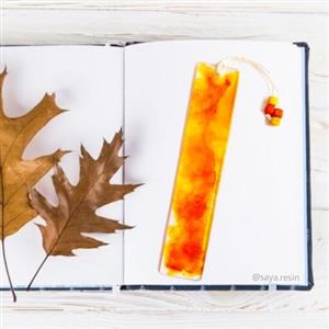 بوکمارک (نشانگر کتاب) رزینی طرح بهار و پاییز