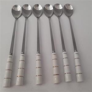 قاشق شربت خوری سرامیکی طرح حلقه یا بامبو