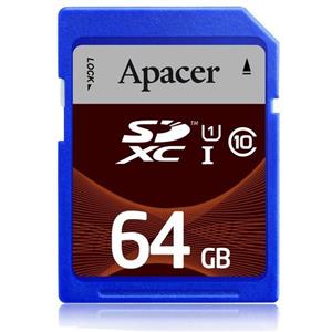 کارت حافظه اس دی اپیسر کلاس 10 - 64 گیگابایت Apacer Memory Card SDXC UHS-I Class 10 - 64GB