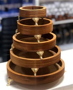 سینی 5 تکه چوبی