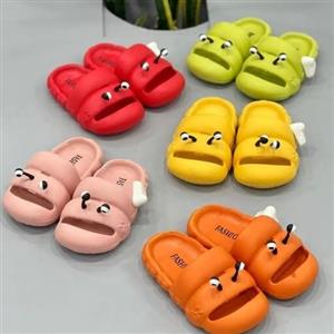 دمپایی بچه گانه حلزونی سایز  25 الی 35  (رنگبندی سبز،زرد،قرمز،صورتی،نارنجی)