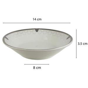 پیاله ماست خوری چینی پارس مدل 603 گرد کد 6