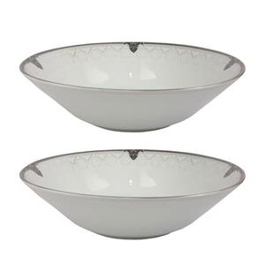 کاسه سالاد خوری چینی پارس مدل 603 گرد کد 23 بسته 2 عددی