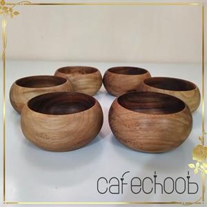 پیاله چوبی خراطی گردو  عمده