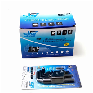 آچار آلن شش گوش اسکای کارتی کوتاه 9 عددی مدل ST-2211B