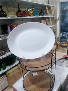 دیس آرکوپال گرد طرح ساده رنگ سفید  برند مقصود