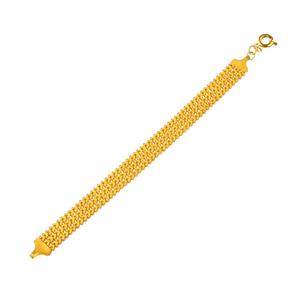 دستبند طلا 18 عیار  گالری طلاچی مدل سورنتو 