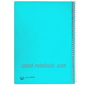 دفتر مشق طلقی سایز 24×17 استاندارد 200 برگ سادات کد G-320