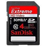 SanDisk SDHC Extreme 200X - 4GB