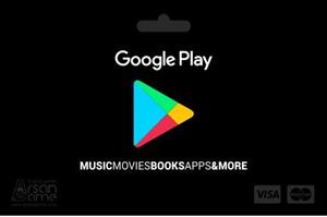 گیفت کارت 25 دلاری گوگل پلی امریکا Google Play USD Gift Card 