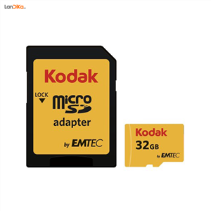 کارت حافظه microSDHC کداک مدل UHS-I U1 کلاس 10 سرعت 85MBps همراه با آداپتور ظرفیت 32 گیگابایت Kodak UHS-I U1 Class 10 85MBps microSDHC With Adapter - 32GB