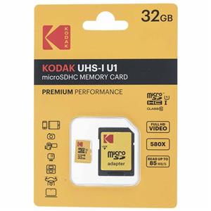 کارت حافظه microSDHC کداک مدل UHS I U1 کلاس 10 سرعت 85MBps همراه با اداپتور ظرفیت 32 گیگابایت Kodak Class With Adapter 32GB 