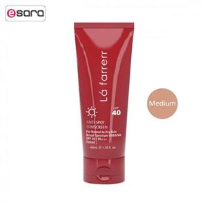 ضد افتاب لافارر Normal To Dry medium برای پوست های خشک معمولی 40 میلی لیتری Lafarrerr Sunscreen SPF For Skin 