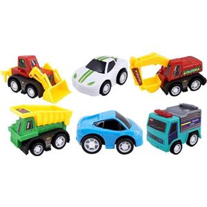 ماشین عقب کش مدل Mini Car Life بسته 6 عددی