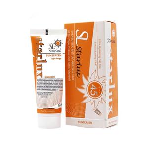 خرید آنلاین کرم ضد آفتاب استارلوکس بژ روشن spf 45