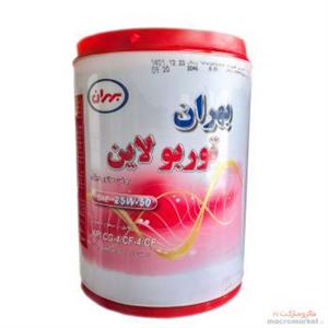 روغن موتور خودرو  دیزلی بهران توربو لاین API CG-4 / CF-4 / Cf 25W-50 حجم 20 لیتر