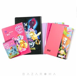 ست 5 عددی دفتر مشق و نقاشی پونی کوچولو