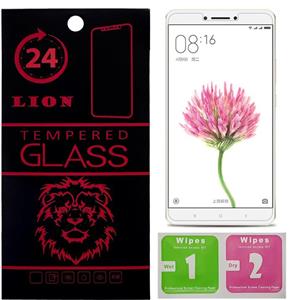 محافظ صفحه نمایش شیشه ای لاین مدل 2.5D مناسب برای گوشی شیائومی Mi Max 2 LION 2.5D Full Glass Screen Protector For Xiaomi Mi Max 2