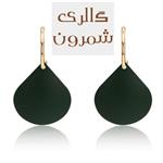 گوشواره زنانه آویز اشک مشکی گالری شمرون EAR641B0 