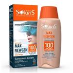 کرم ضد آفتاب سولار آلرژی آردن سولاریس مدل مکس نیوژن SPF 100 حجم 100 میلی لیتر - بژ طبیعی