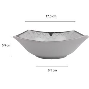 کاسه سوپ خوری چینی پارس مدل 603 مربع کد 97