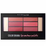 پالت رژ لب 8 رنگ کالر دراما میبلین شماره 01 MAYBELLINE COLOR DRAMA 8 COLORS LIP