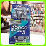 خودتراش ( ژیلت ) سه لبه دورکو مدل DORCO Pace 3 fit ( بسته 4 عددی )