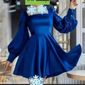 لباس عروسکی جنس  ساتن امریکایی سایز 34 تا 48 در 13 رنگ