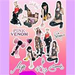 استیکر بلک پینک pink venom