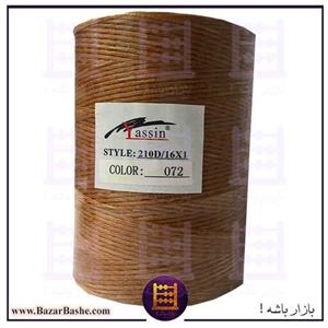 نخ موم زده 500 متری عسلی کد 072 ضخامت 1 میلیمتر