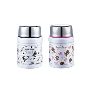 فلاسک غذا استیل دور سیلیکونی 450 میل pinkah