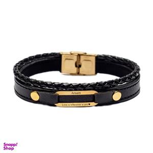 دستبند طلا 18 عیار مردانه لیردا مدل اسم آرسام