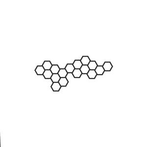 دیوارکوب طرح شش ضلعی مدل ge-b01