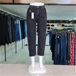 شلوار جین زنانه مدل مام استایل،رنگ ذغالی،قد 90،پشت کمری کش،فاق بلند،تولید ایران
