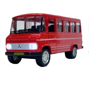 ماشین بازی مدل فلزی مینی بوس طرح بنز قدیم رنگ قرمز