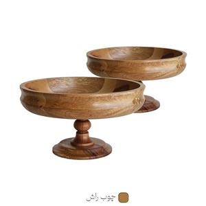 میوه خوری چوبی گرد 