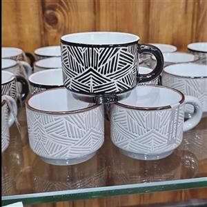 فنجان قهوه سرامیکی - عنابی