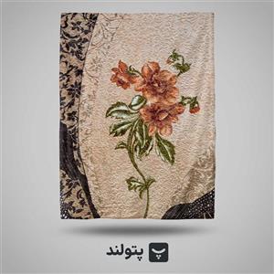 پتو گلبافت یکنفره مدل برتر گل برجسته کد 23